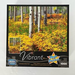 Vibrant‎ Jigsaw Puzzle Mega Puzzlers 1000 Piece Aspens, Autumn Colors 03 - New